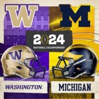 Michigan versus Washington National Championship 2024 watch party