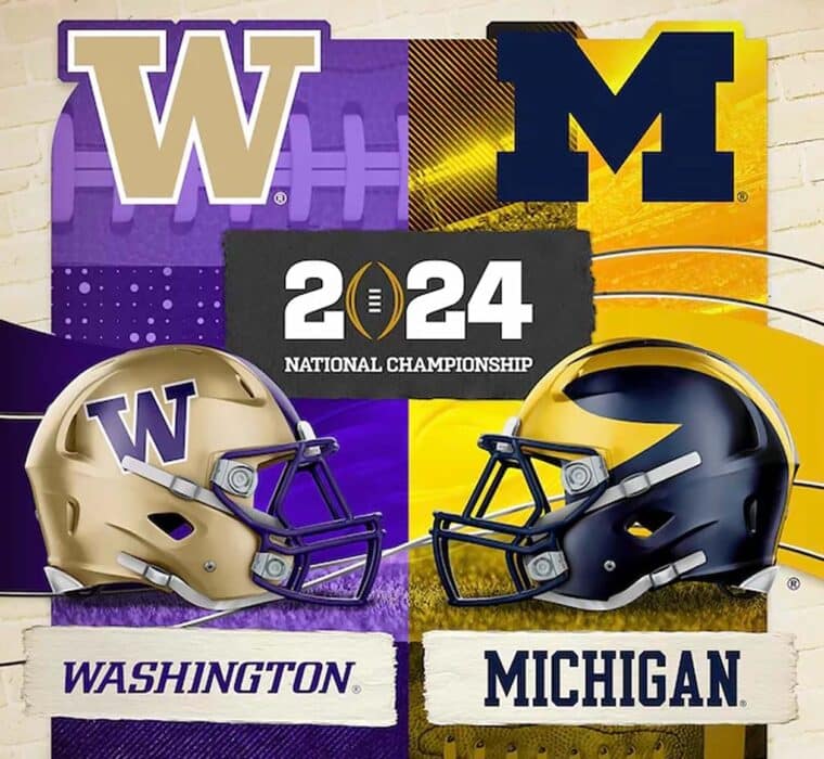 Michigan versus Washington National Championship 2024 watch party