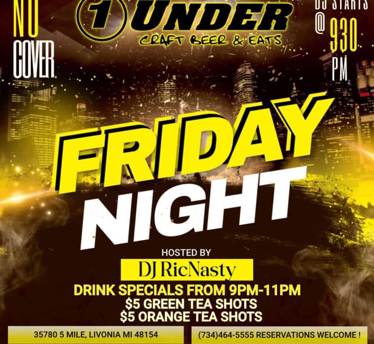 DJ RicNasty Friday at One Under Bar