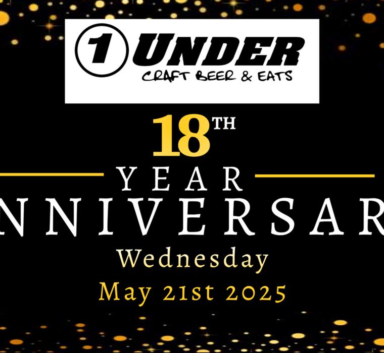 One Under Craft Beer Bar 18 year anniversary party